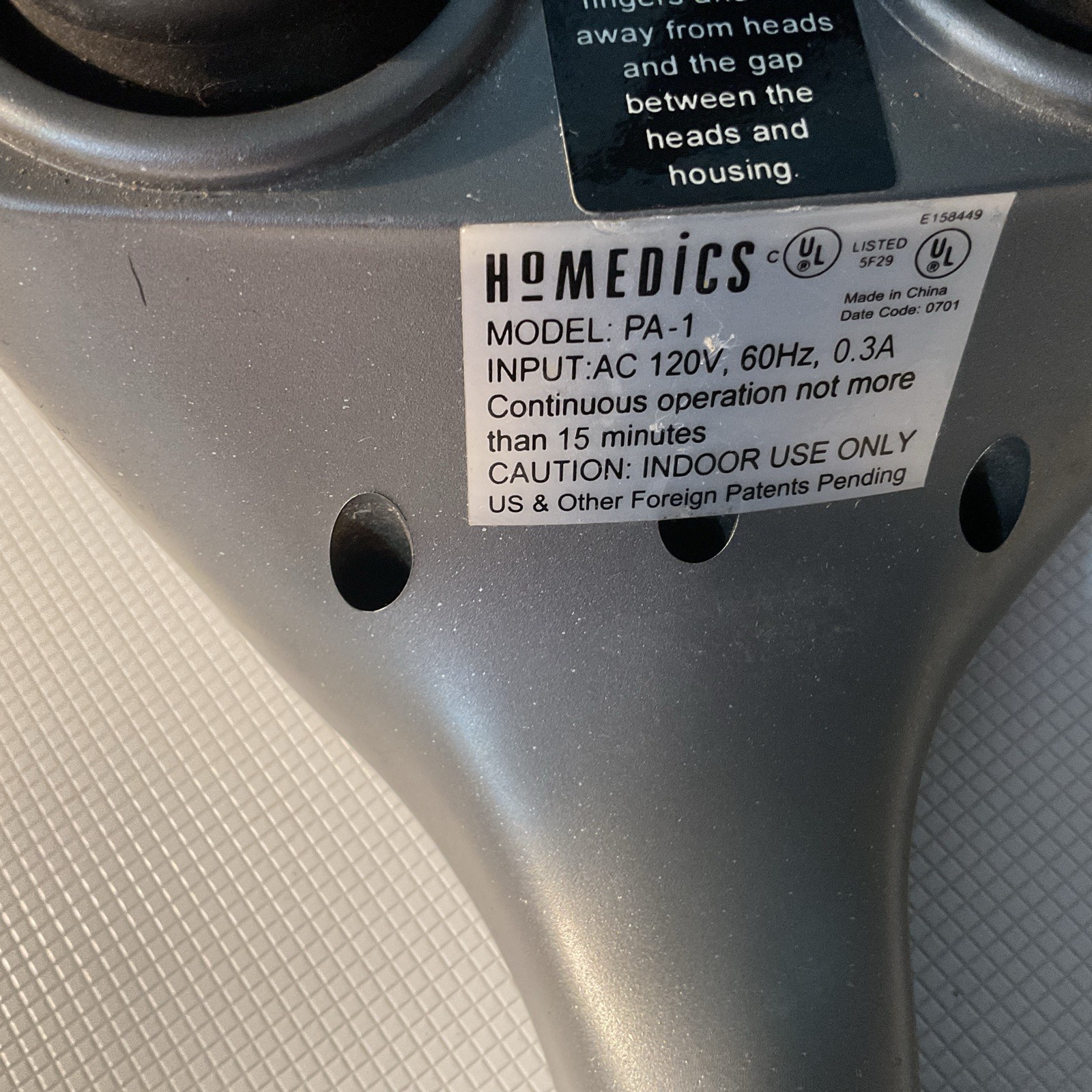 HoMedics PA-1 Therapist Select Professional Percussion Massager – speed adjust