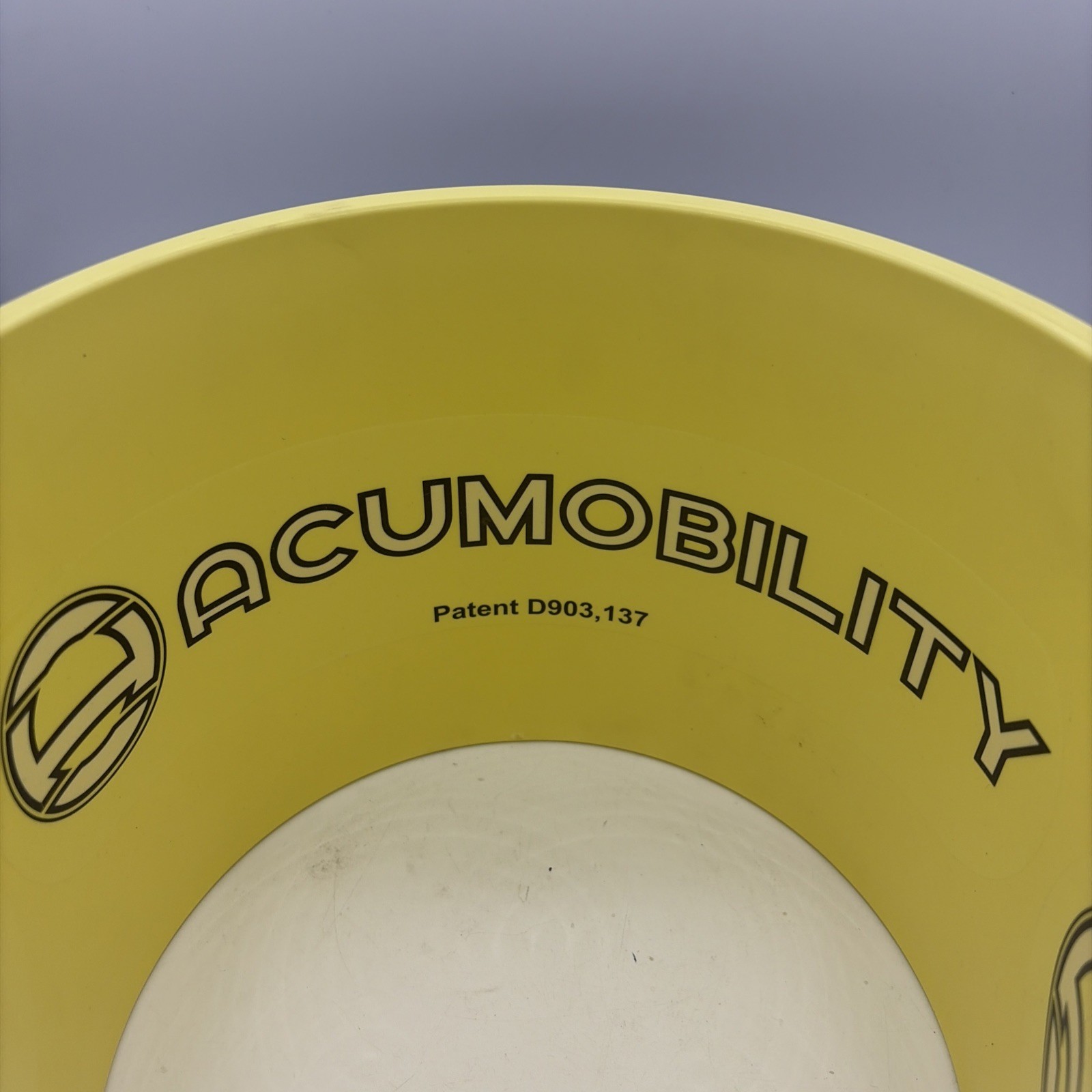 Accumobility The Ultimate Back Roller Exercise Yoga Wheel Black Yellow 11″ x7″