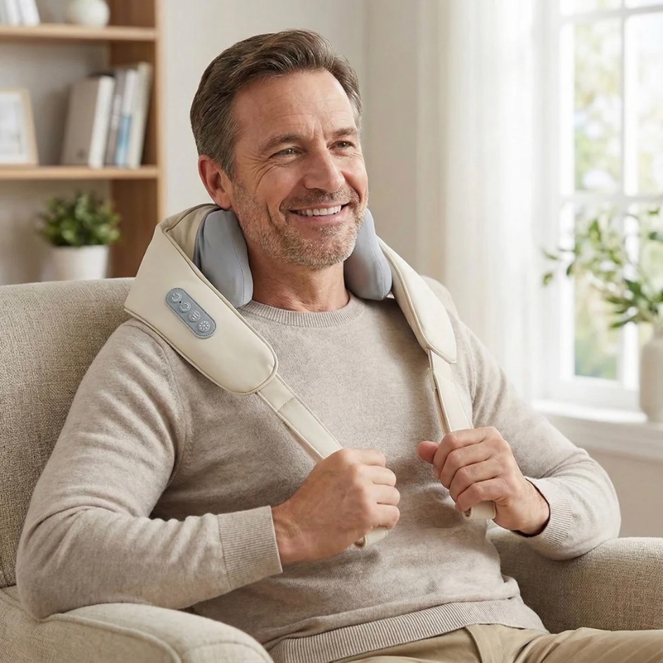 EUC GlossRay 3D Pro Advanced Neck & Shoulder Massager w/ Infrared Heating