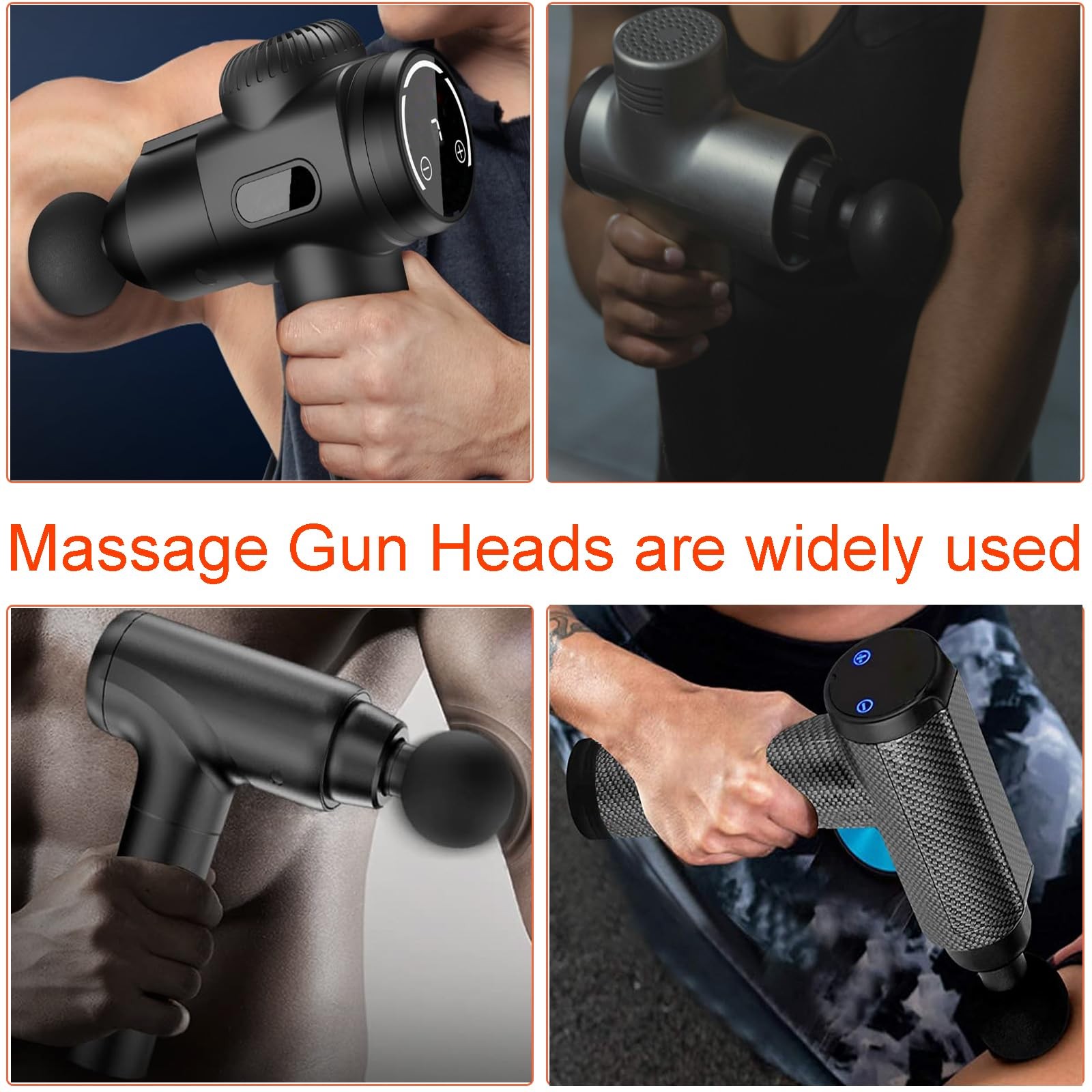 Massage Heads, 2 PCS Round-Heads Replaceable Massage Attachments, 0.75 Inch D…