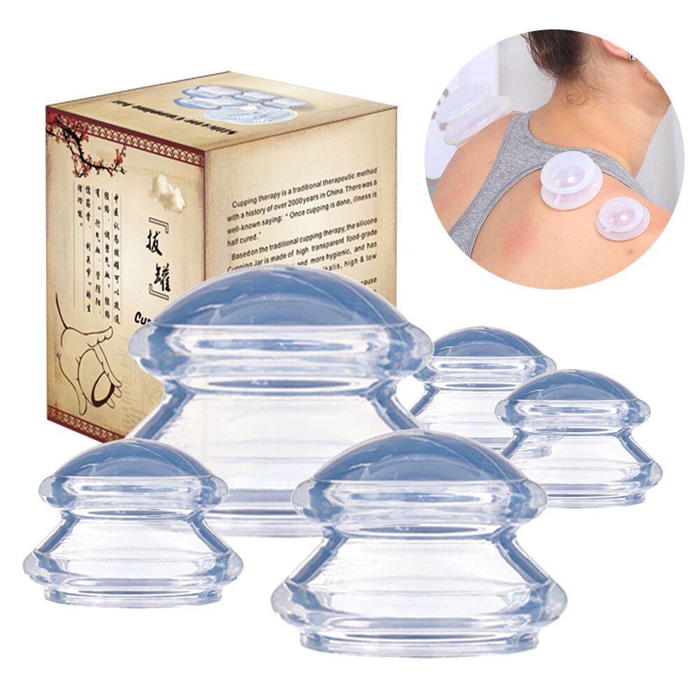 Full Body Face Cupping Therapy Set Anti Cellulite Vacuum Massage Silicone Cups