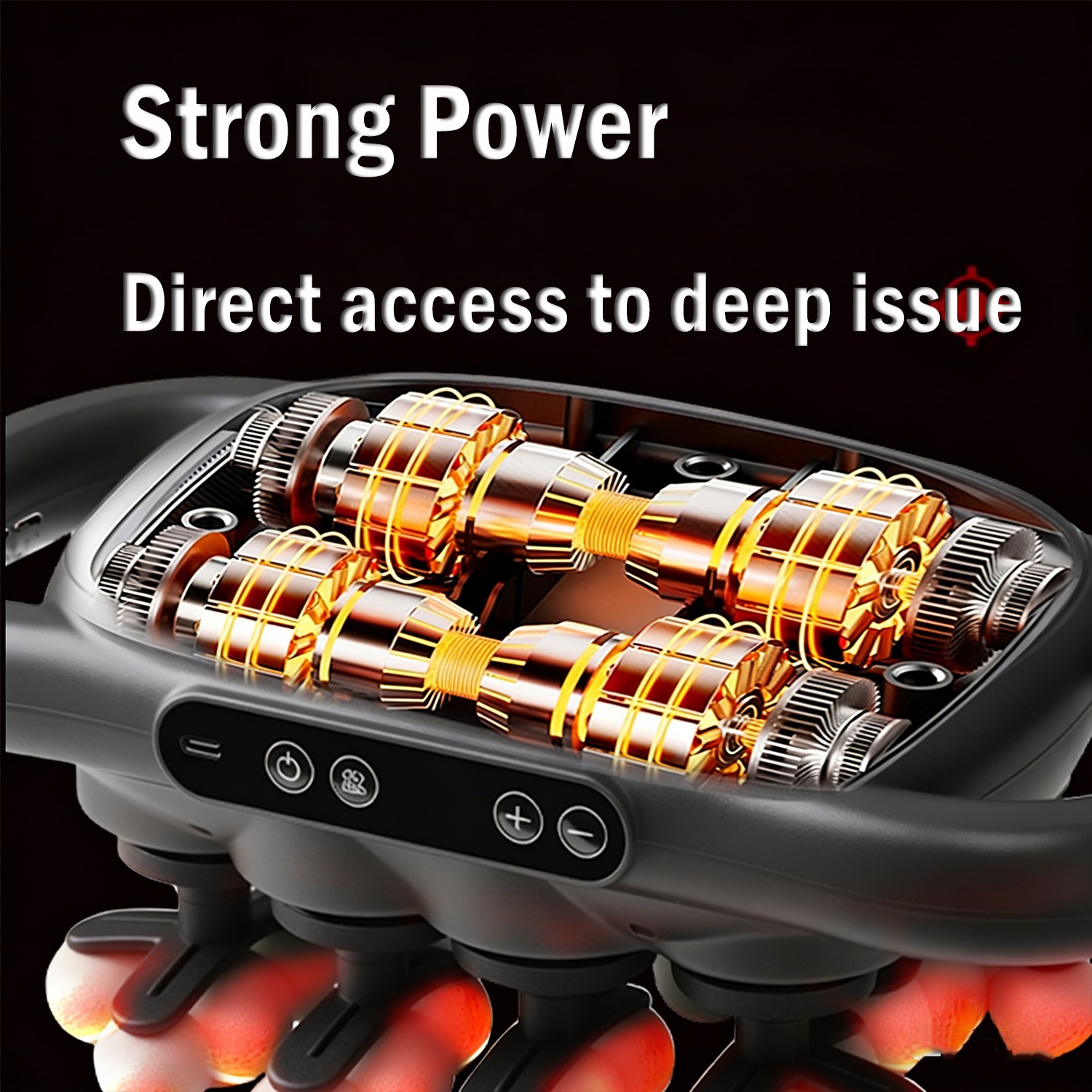 16-Head Massage Gun Set with 9 Levels & 9 Modes, Massage Gun Deep Tissue Neck