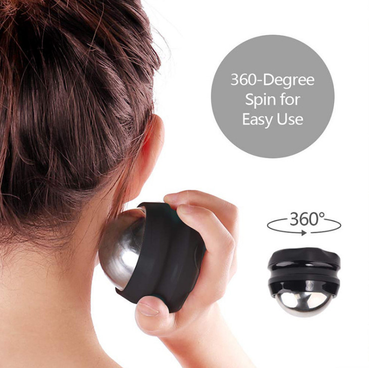1PC Cold Massage Ball Manual Roller Ball Stainless Steel Fitness Massage Ball