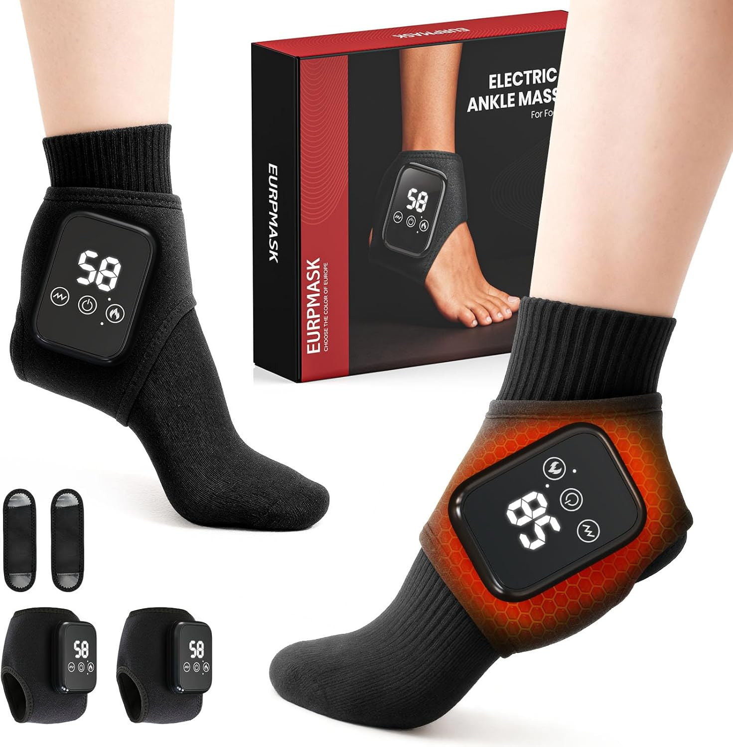 Cordless Foot Renew Massager for Neuropathy with Heat & Vibration Relief