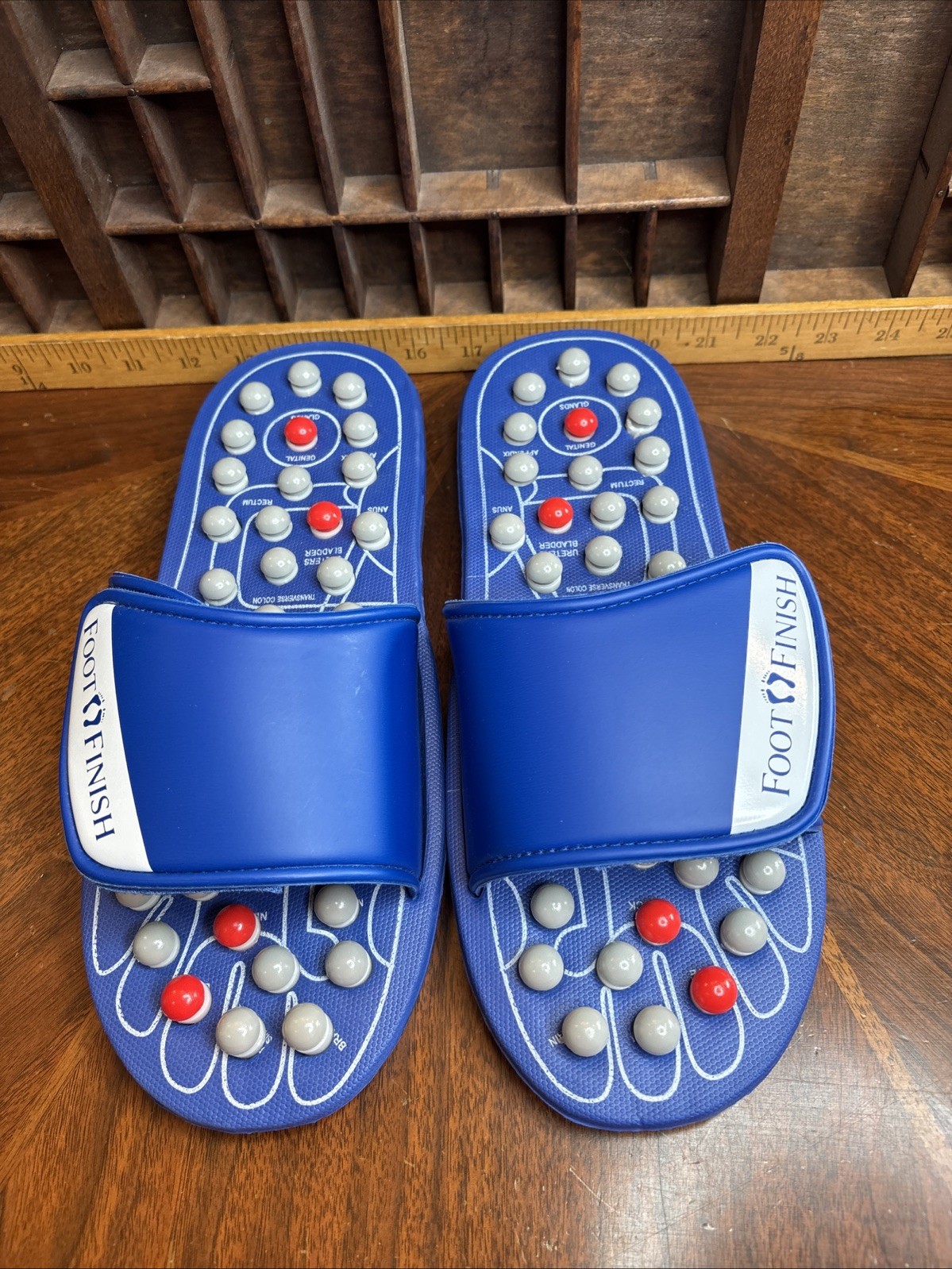 Foot Finish Plantar Fasciitis Relief Acupressure Size 44 Foot Reflexology Slides