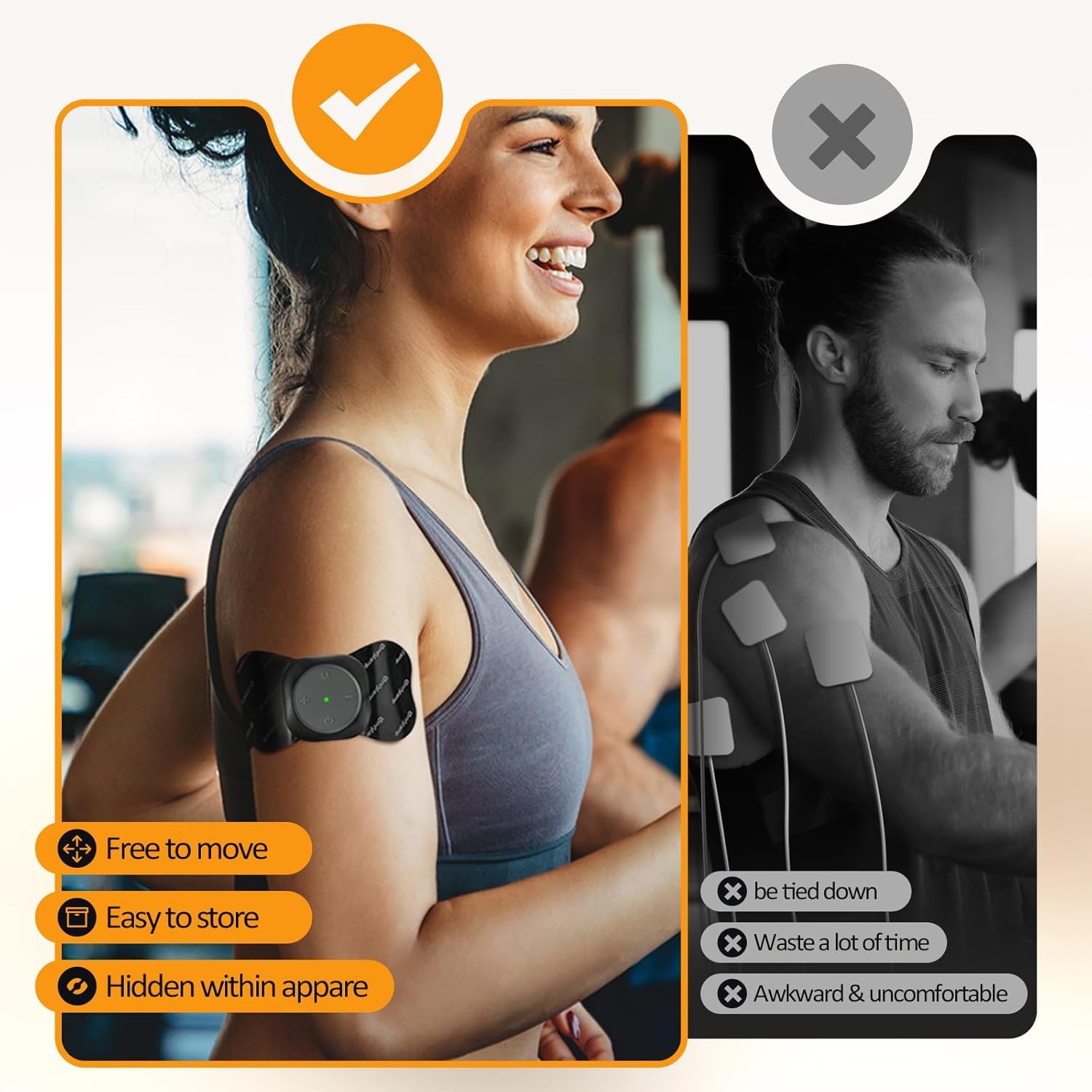 Wireless TENS Unit 30 Modes Muscle Stimulator W/ Remote Pain Relief Rechargeable