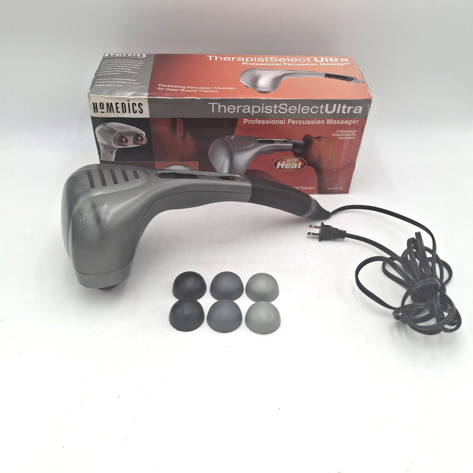 Homedics Model PA-100H Percussion Massager w/ Heat and Auto Width Adjustment