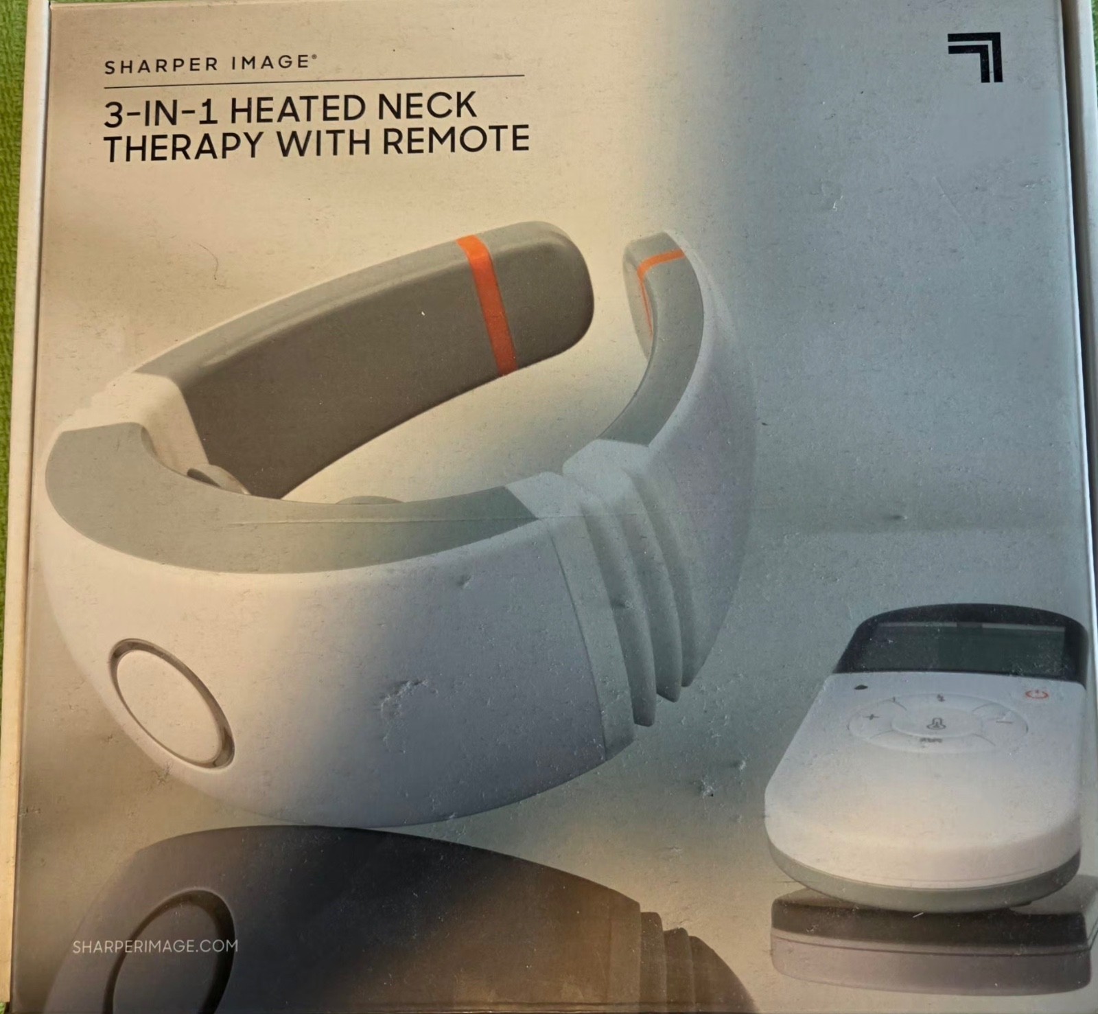 Massager for neck. Heated. Remote control. Used a few times.