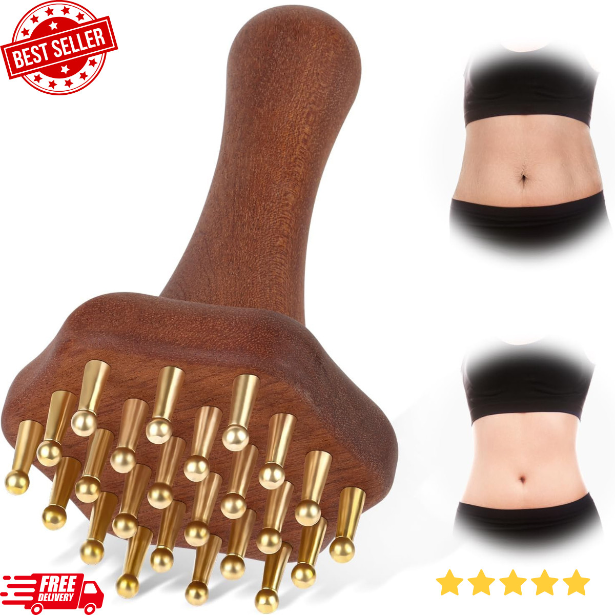 Wood Therapy Cellulite Massager Lymphatic Drainage Tool Body Sculpting
