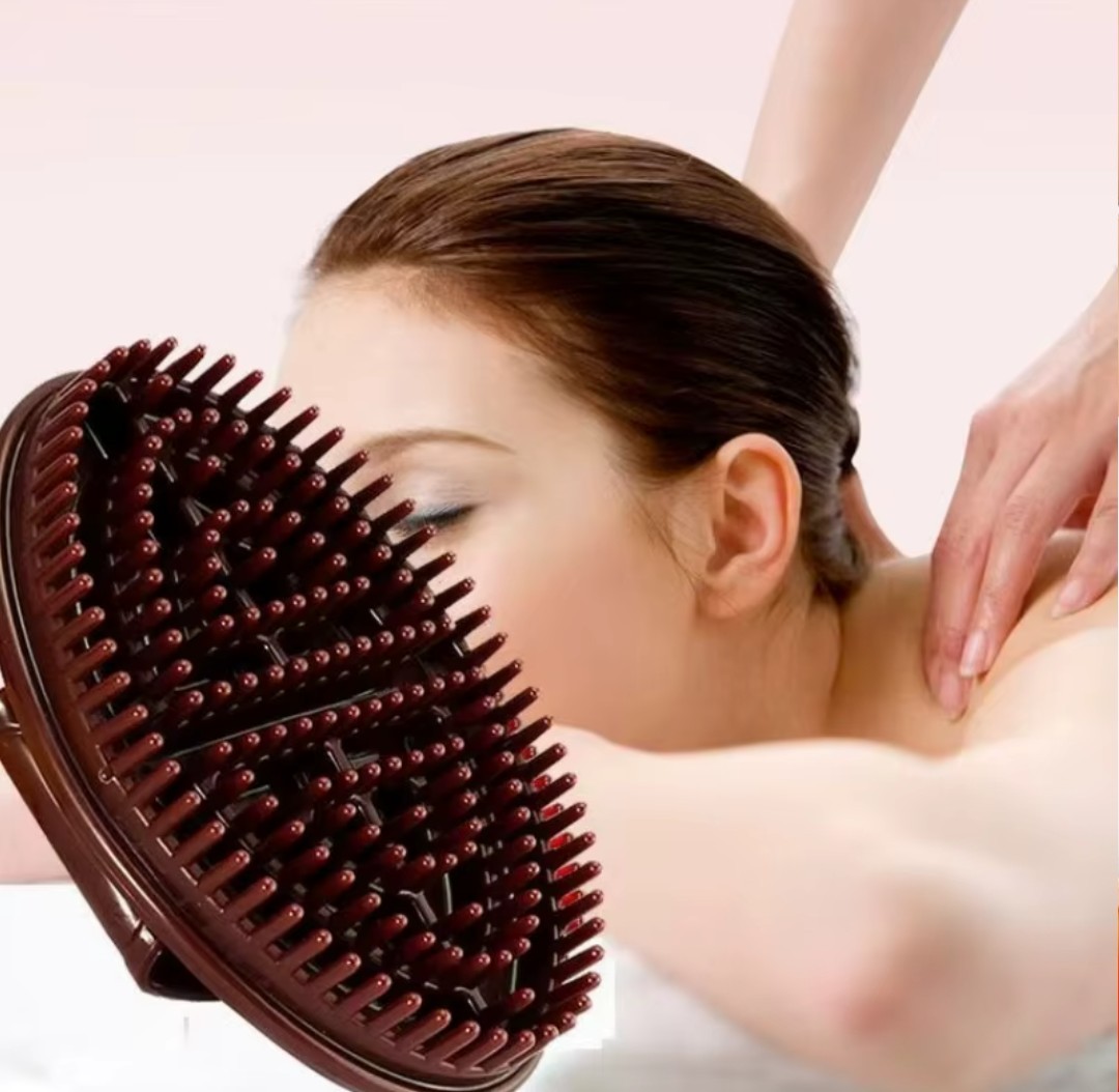 2Pcs Scorpion Comb Manual Massage Meridian Brush Silicone Meridian Brush