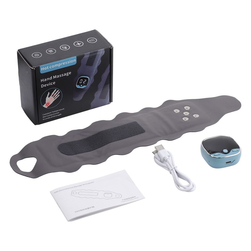 USB Electric Heated Wrist Massager Joint Hot Compression Relaxation Pain Relief