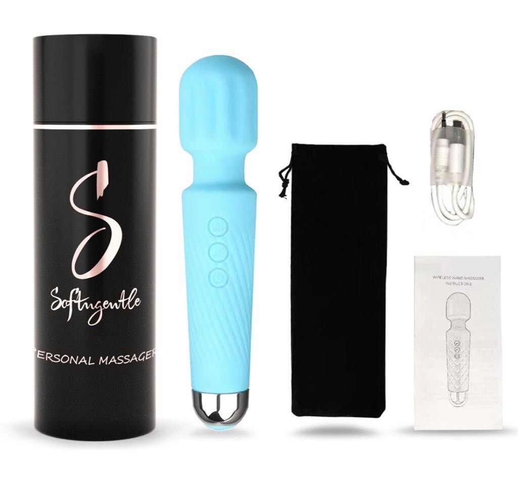 Introducing SoftnGentle’s rechargeable cordless personal massager in BLUE!