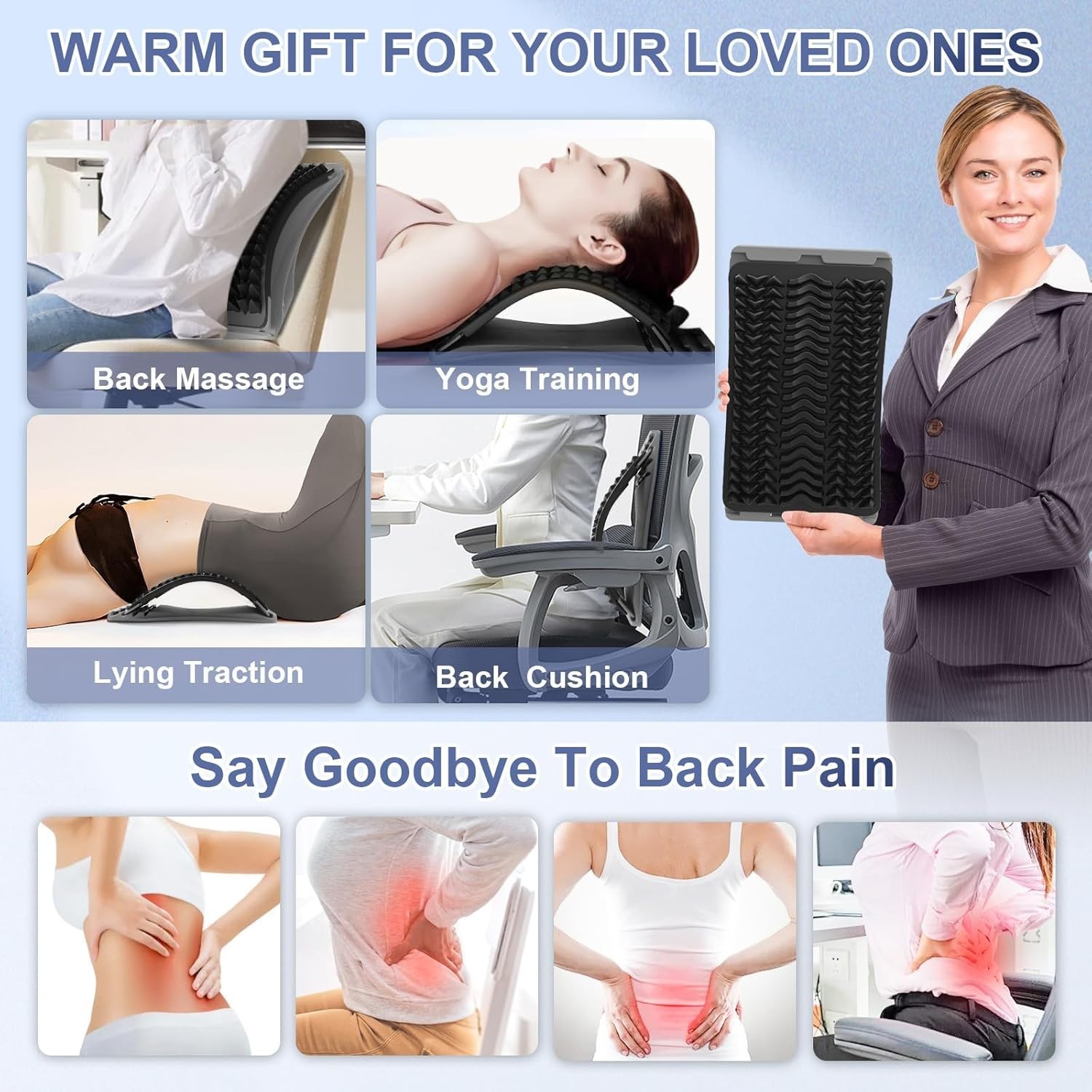 Back Massager with Multi-Level Adjustment for Enhanced Comfort and Relief