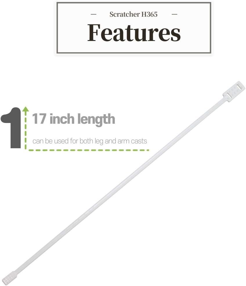 Battery-Powered Cast Itch Scratcher & Sanitizer for Arms and Legs – 2 Sticks