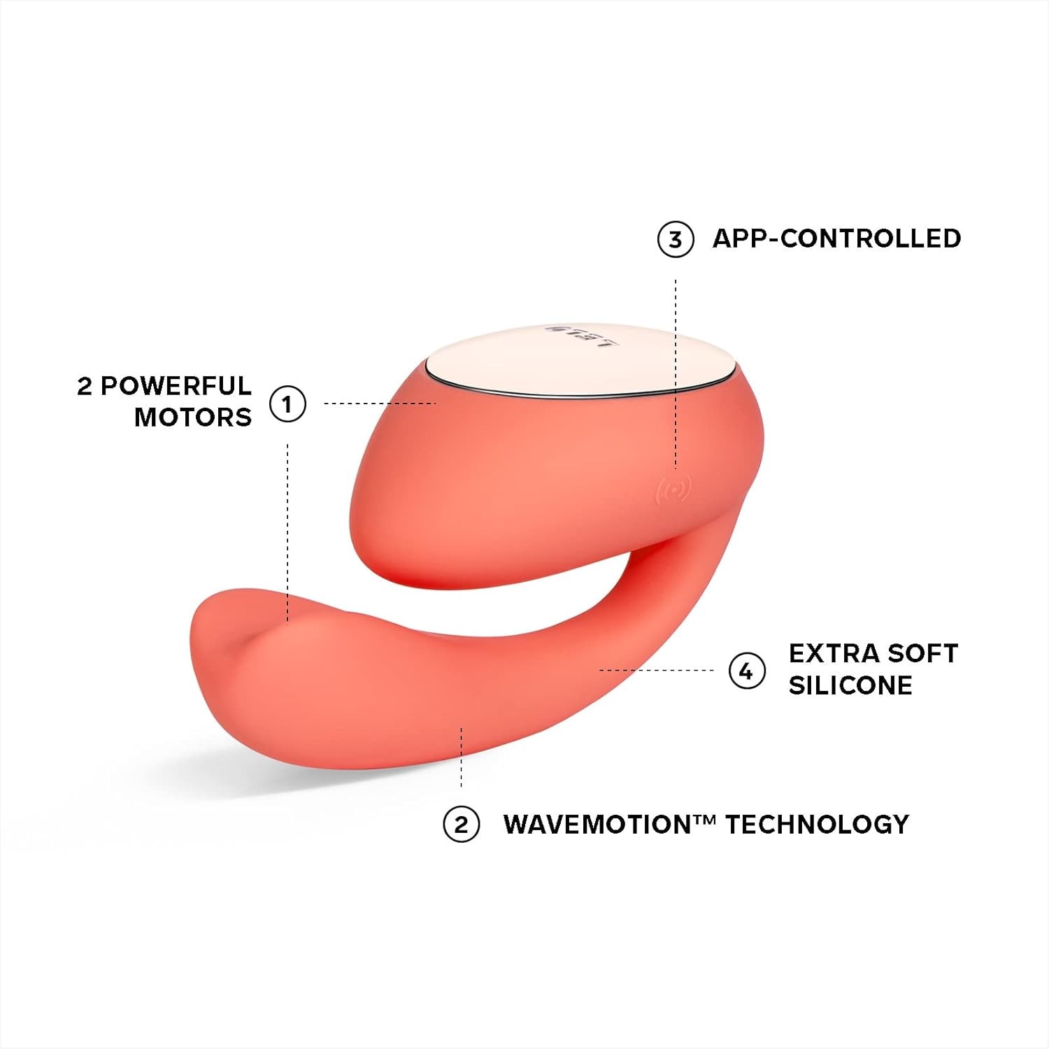 LELO IDA Wave Dual App-Controlled Vibrator with 2 Powerful Motors and 10 Vibrati