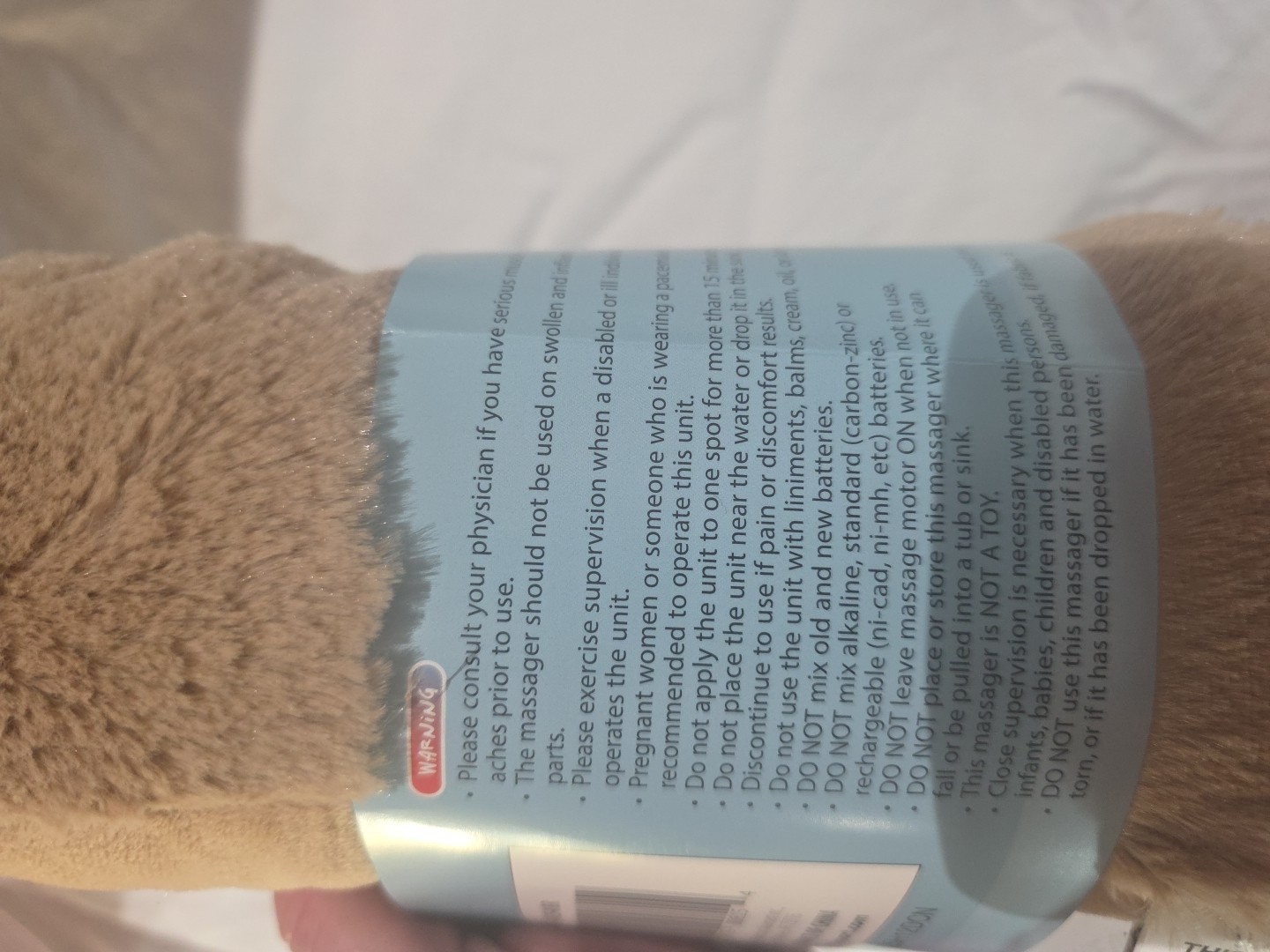 HealthTouch Polyester Fibers Neck Massager Brown Puppy Requires 2 AA Short Ears