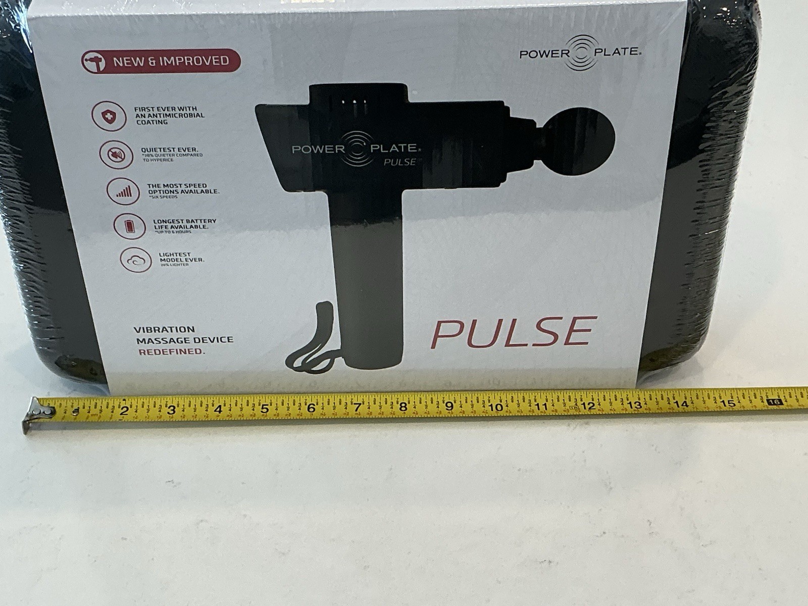 POWER PLATE PULSE Deep Tissue Massager w/Six Attachments & Case. NEW. Sealed.
