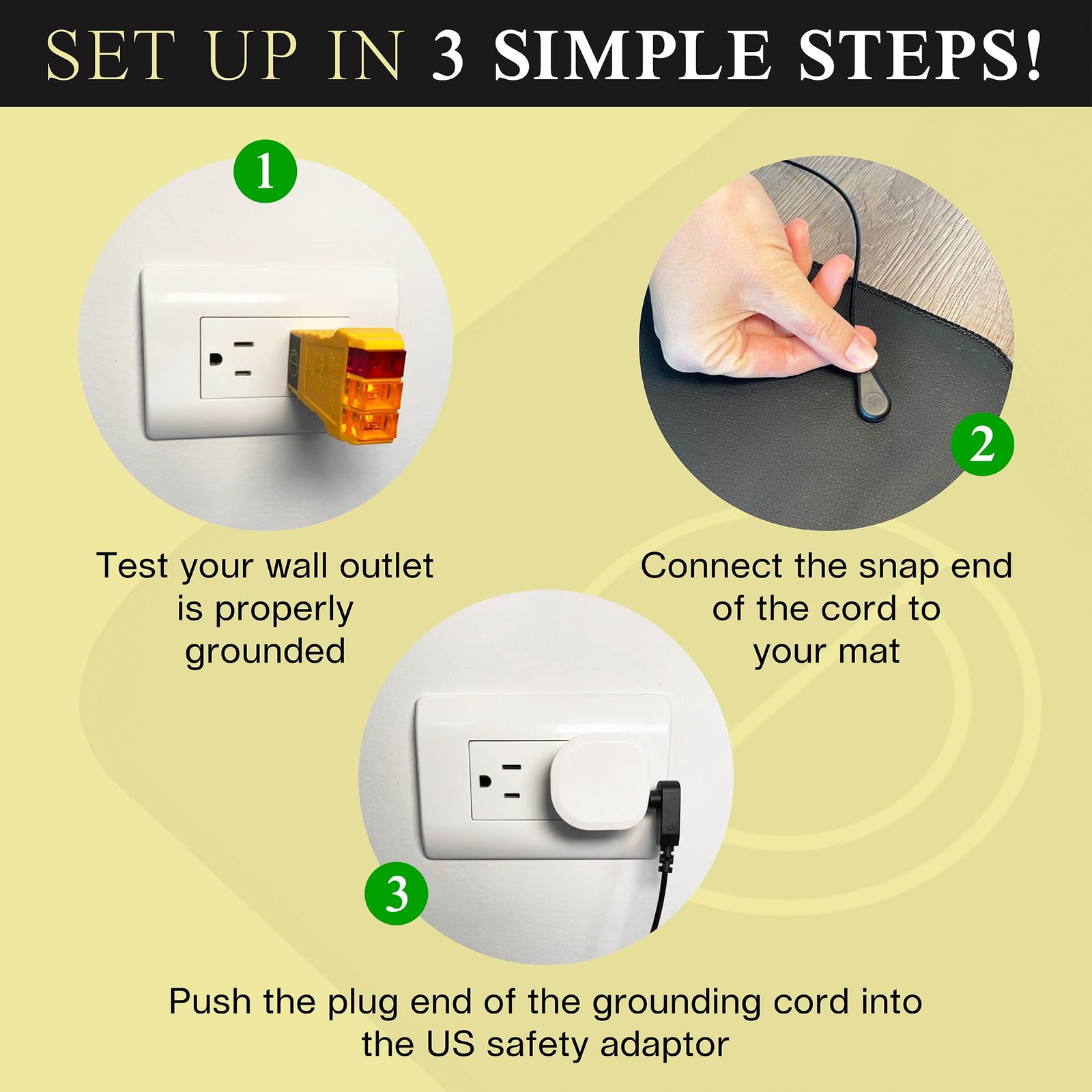 24 x 35in Earth Grounding Mat Kit for Full Body Energy & Wellness Support – Grou