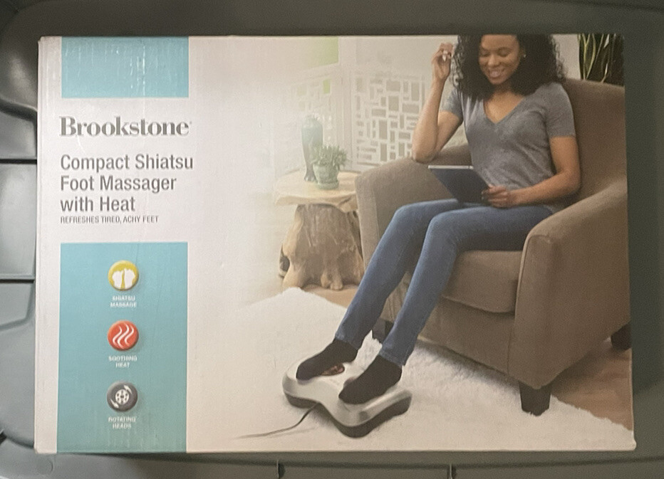 Health Touch Brookstone Shiatsu Foot Massager W Heat – B-FMS-110HJ-2