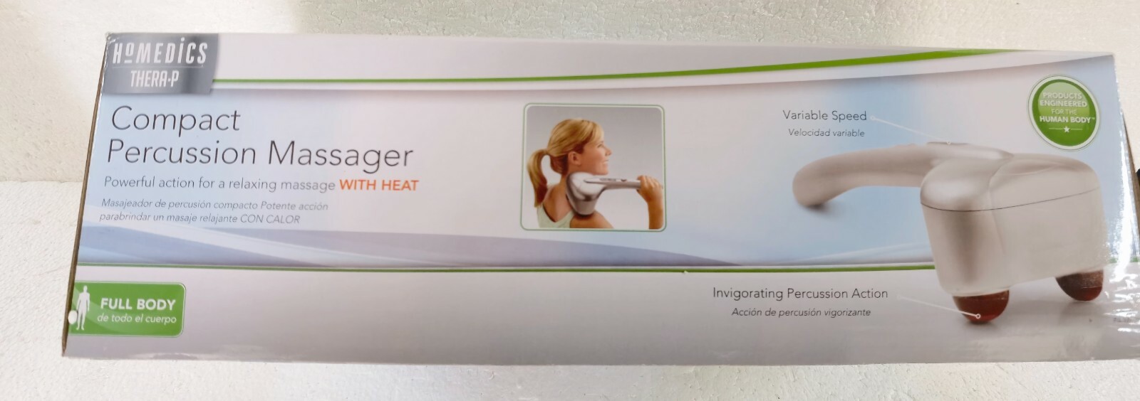 HoMedics PA-MH-THP Compact Handheld Electric Full Body Massager with Heat