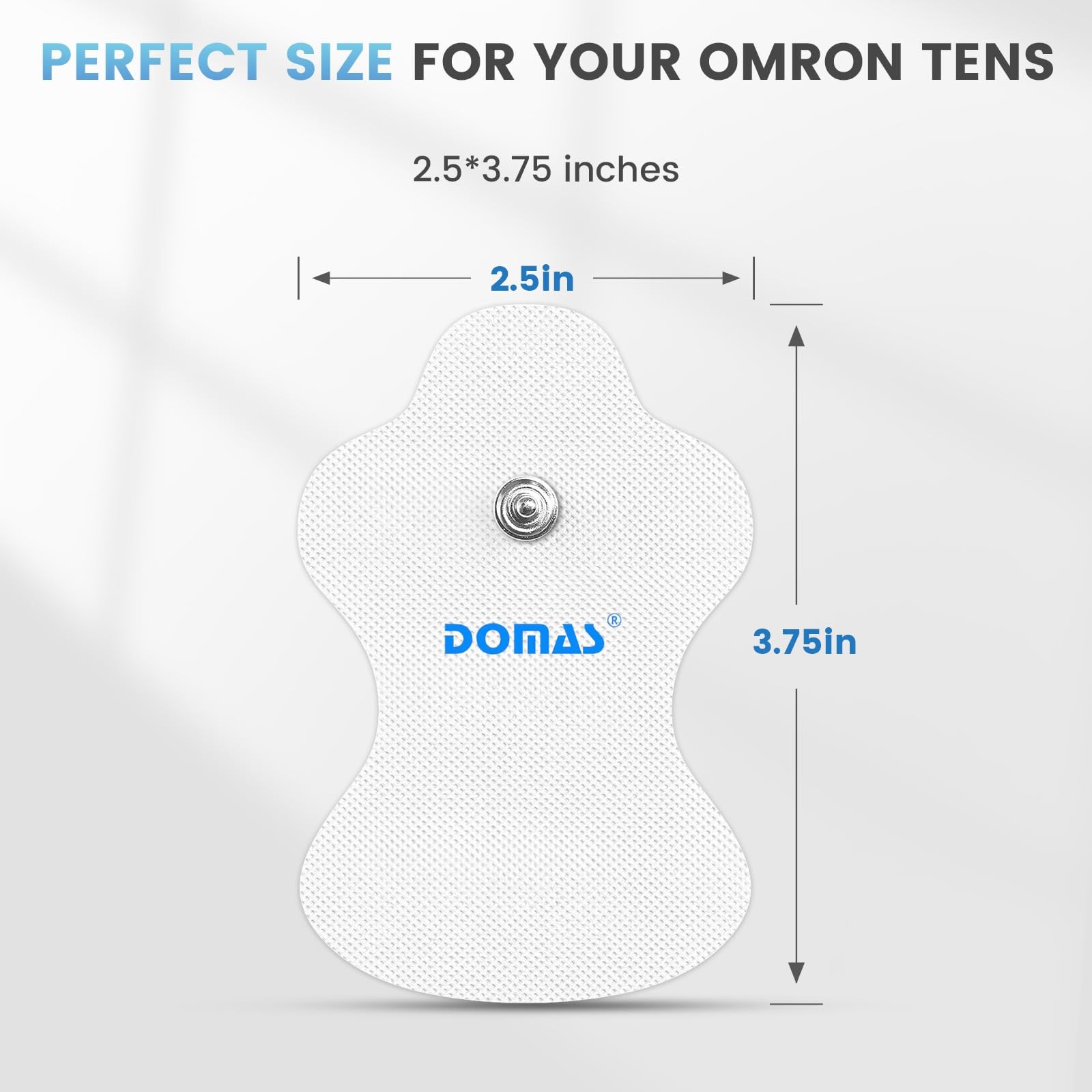 10 Pcs Replacement Pads Compatible with Omron TENS Units PM500, PM400, PM3030…