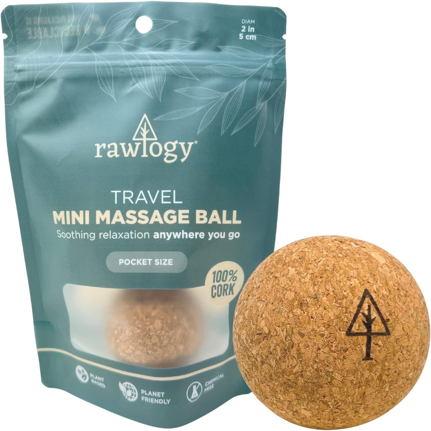 Travel Cork Massage Ball | Lightweight, Sustainable Alternative to Lacrosse Ball