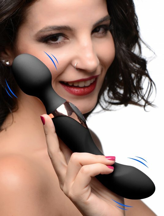 10X Dual Duchess 2-in-1 Silicone Vibrating Massager Massage Wand Full Body Duo !