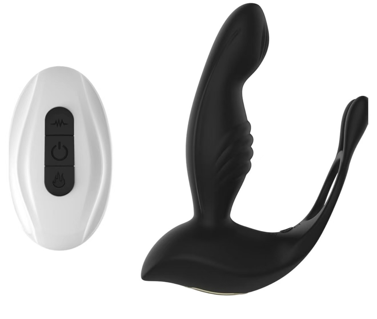 Remote Powerful Flapping Prostate Massager Dual Motor Male Waterproof Vibrator F
