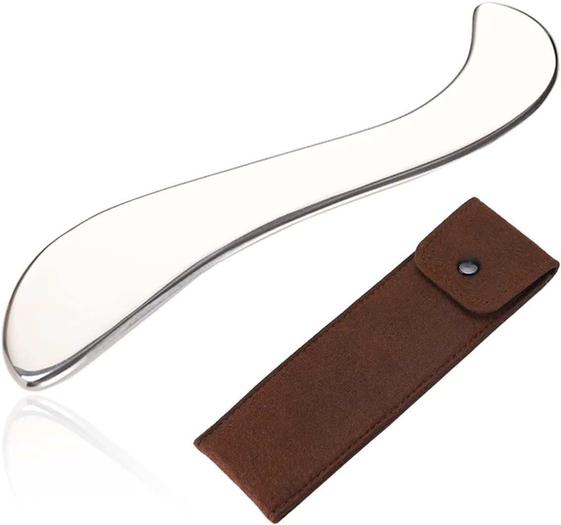Stainless Steel Gua Sha, Metal Guasha Scraping Tool, Muscle Scraper for Deep Tis