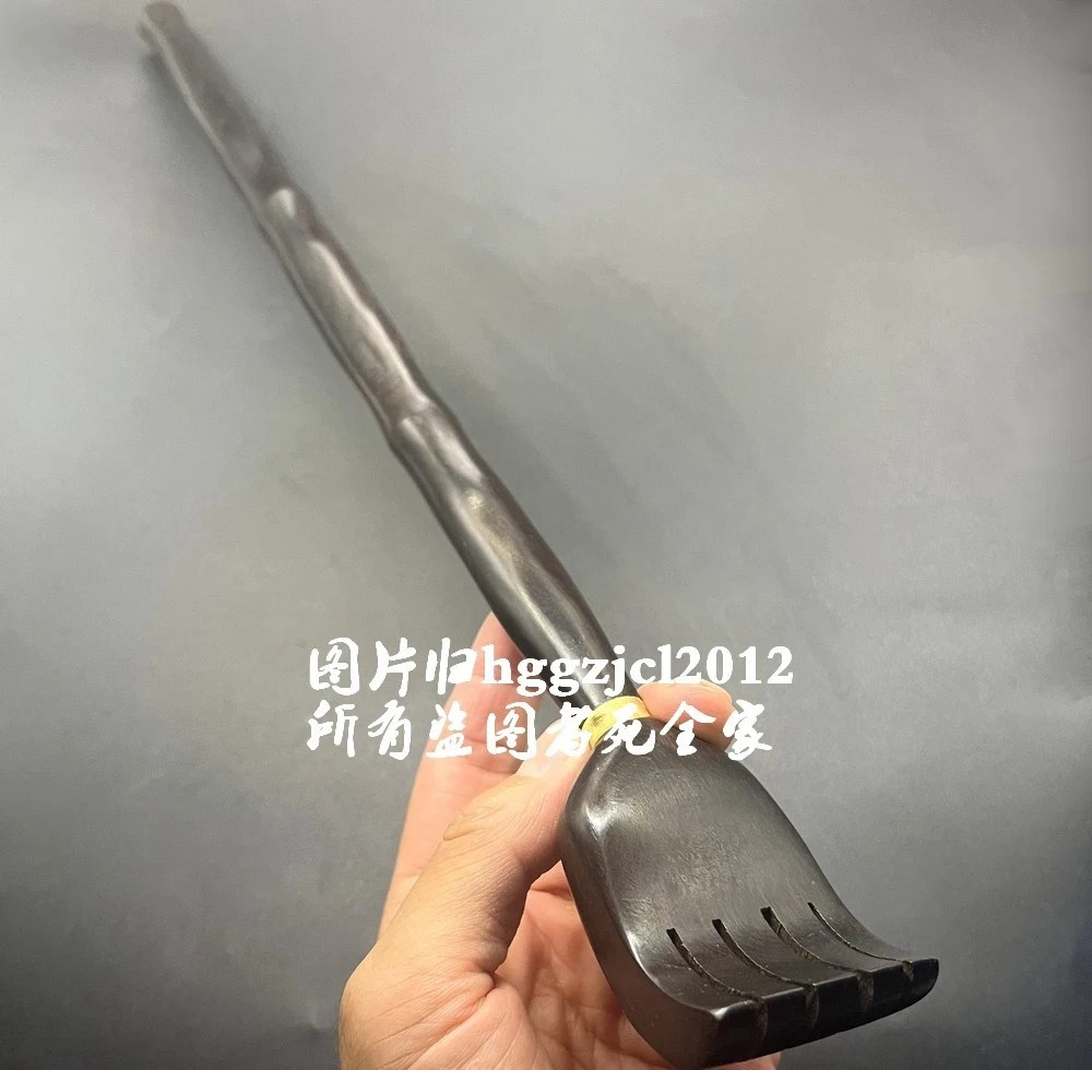 18″ Solid Ebony Wood Hand Carved Back Scratcher Massage Health Care Gift