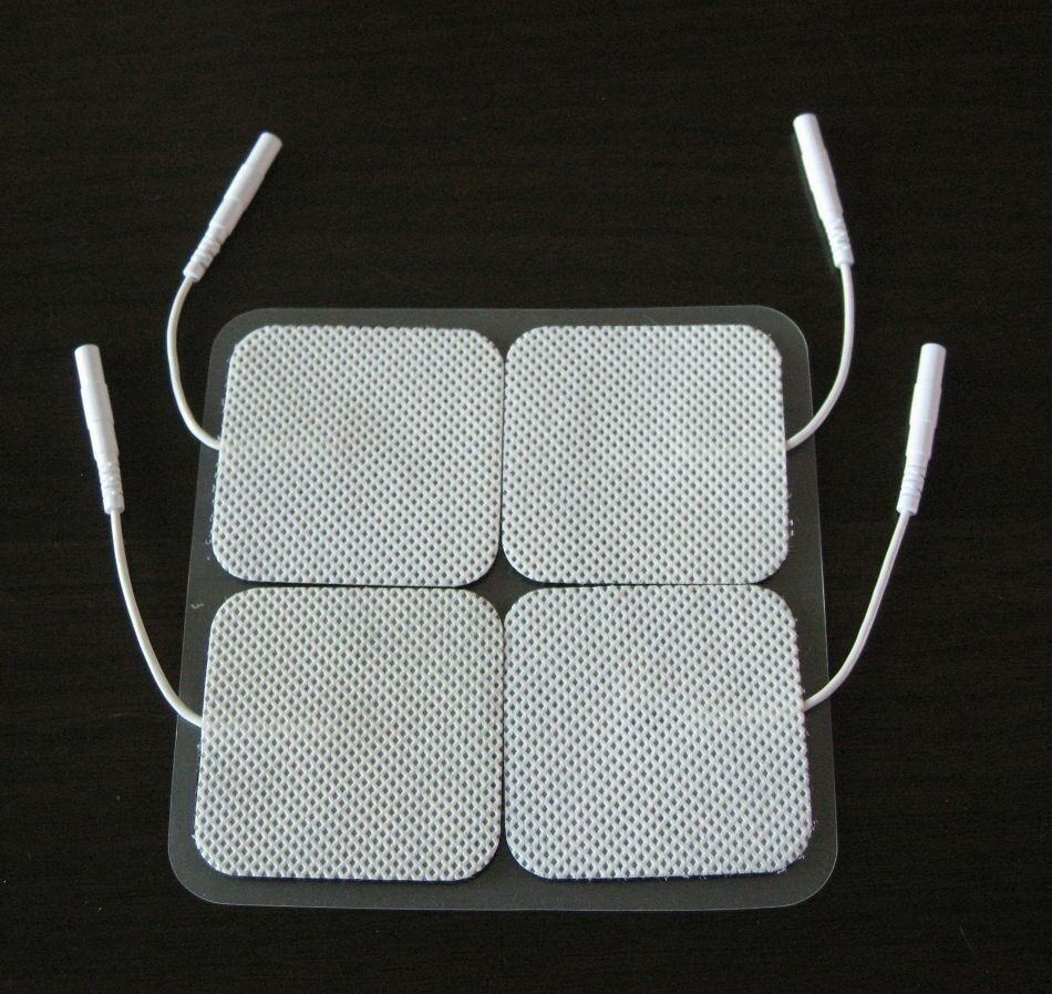 Reusable 4pcs Electrode Pads Tens Units 2x2Inch Non-Woven