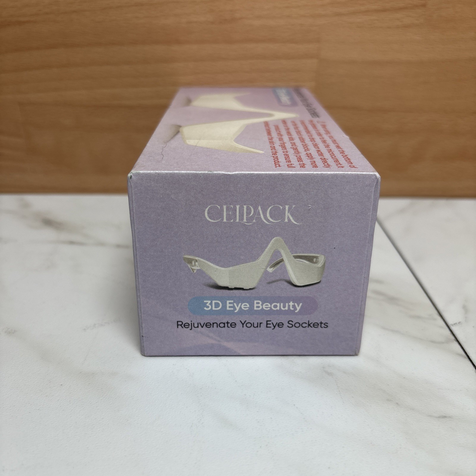 3D Eye Beauty White Eye Fatigue Relax Compress Skin Care Red Light Therapy W/Box