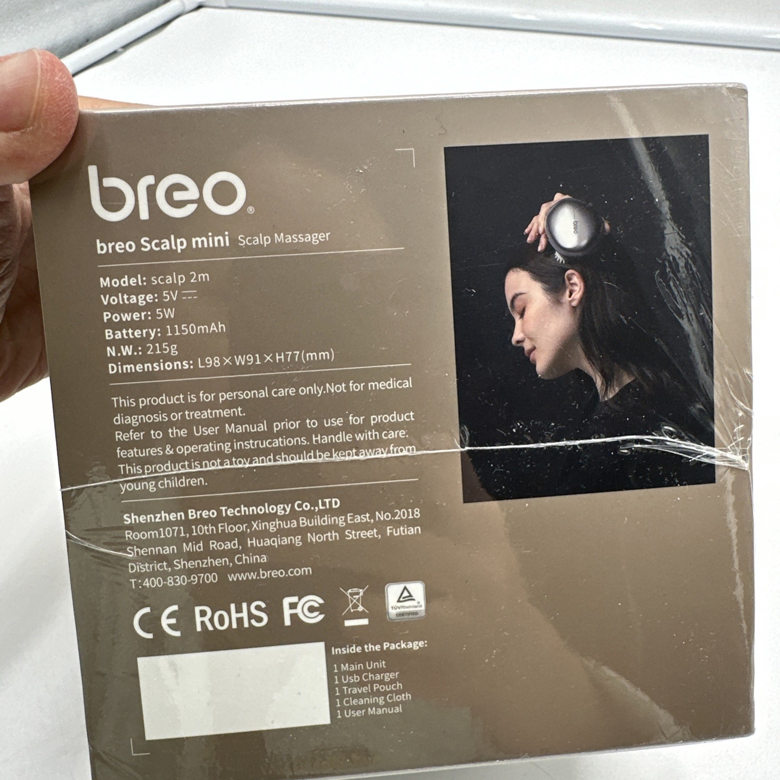 Breo Scalp Mini Massager Red 930310 Scalp 2m New Sealed
