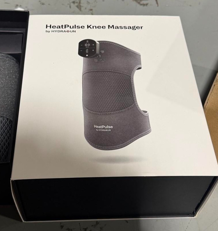 HeatPulse Knee Massager 2 Heat and vibration therapy for fast, targeted knee….