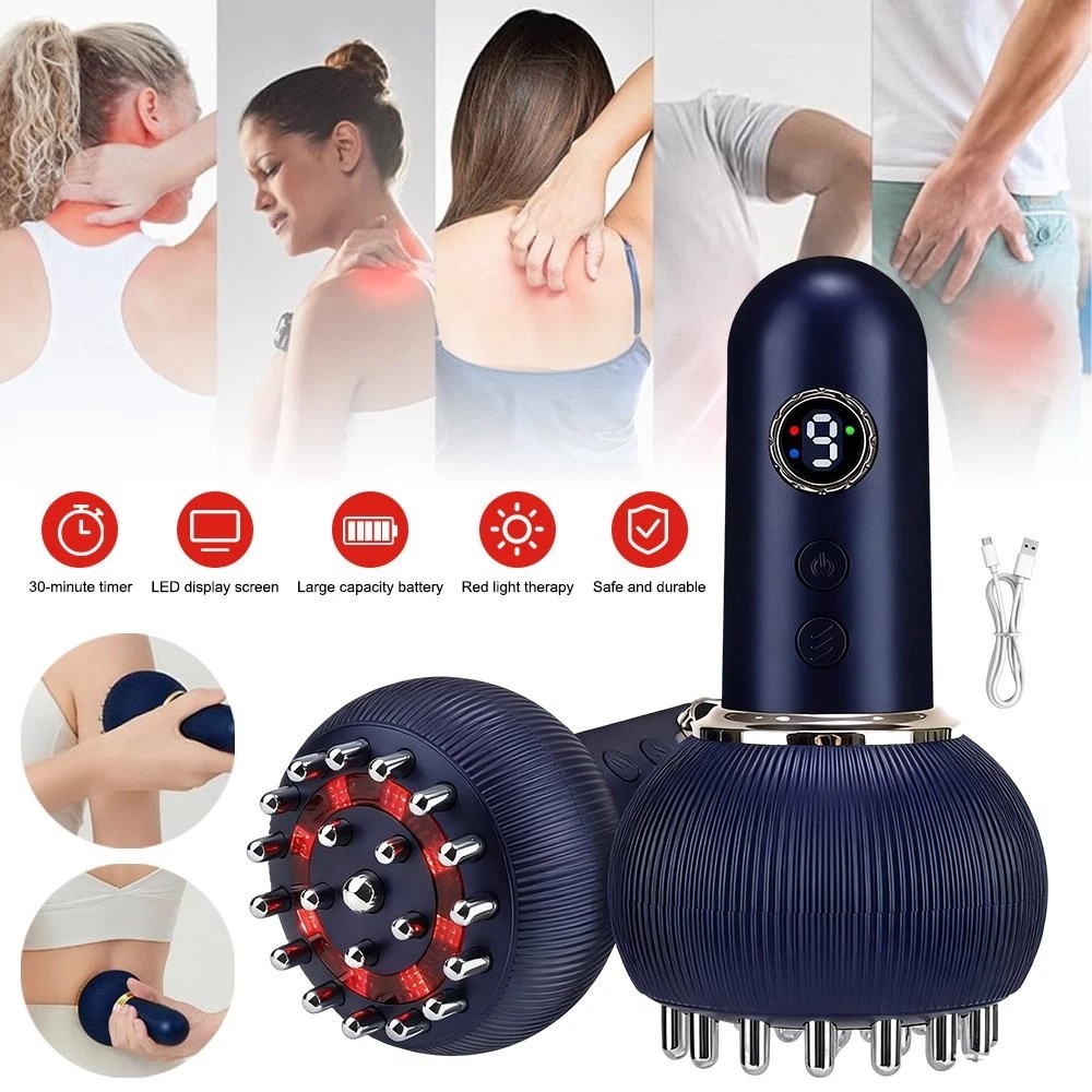 Electric Lymphatic Drainage Machine Meridian Massage Brush for Anti-Cellulite~