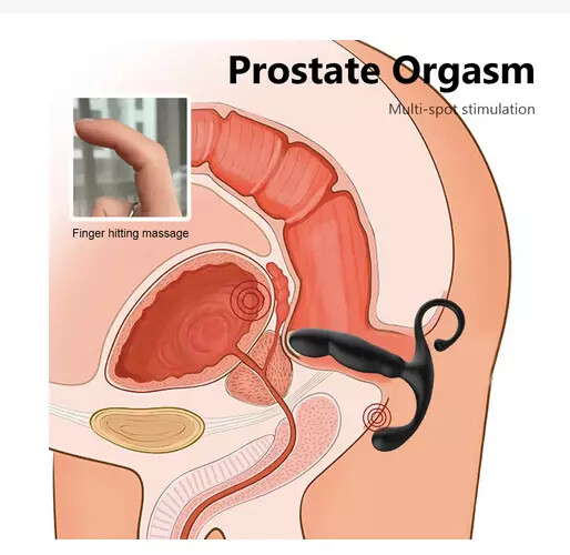 WATERPROOF USB CHARGING VIBRATING THRUSTING PROSTATE UNISEX MASSAGER STIMULATOR