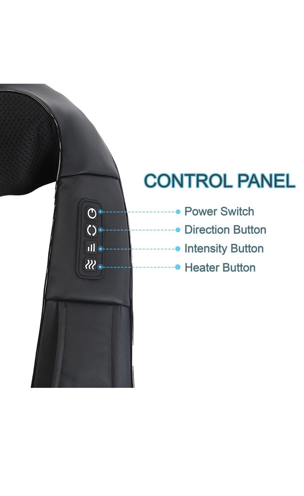 InvoSpa Shiatsu Back Shoulder and Neck Massager with Heat – Deep