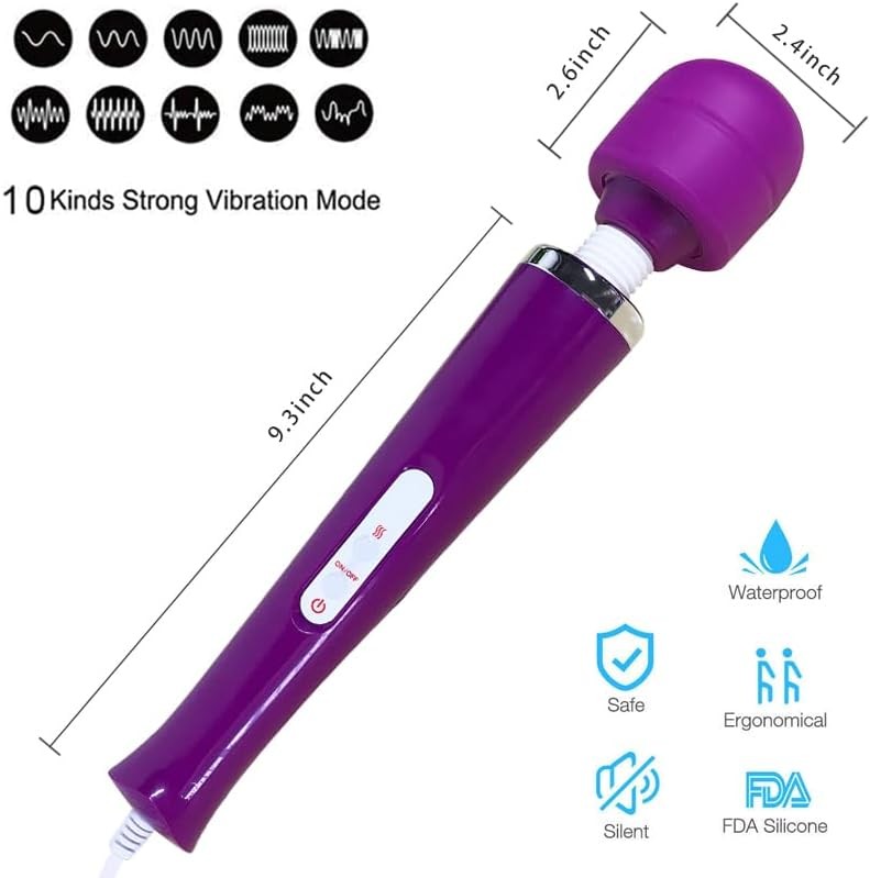 Handheld Massager Wand Vibrating Massage Neck Full Body Therapy multi-speed gift