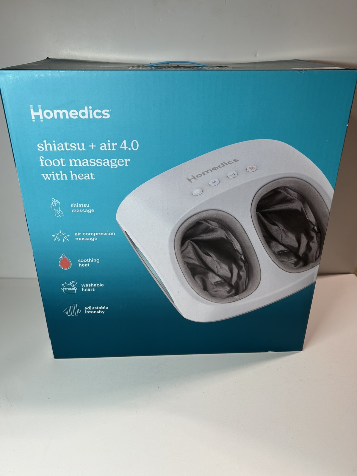 Homedics Shiatsu + Air 4.0 Foot Massager with Heat Massage- New