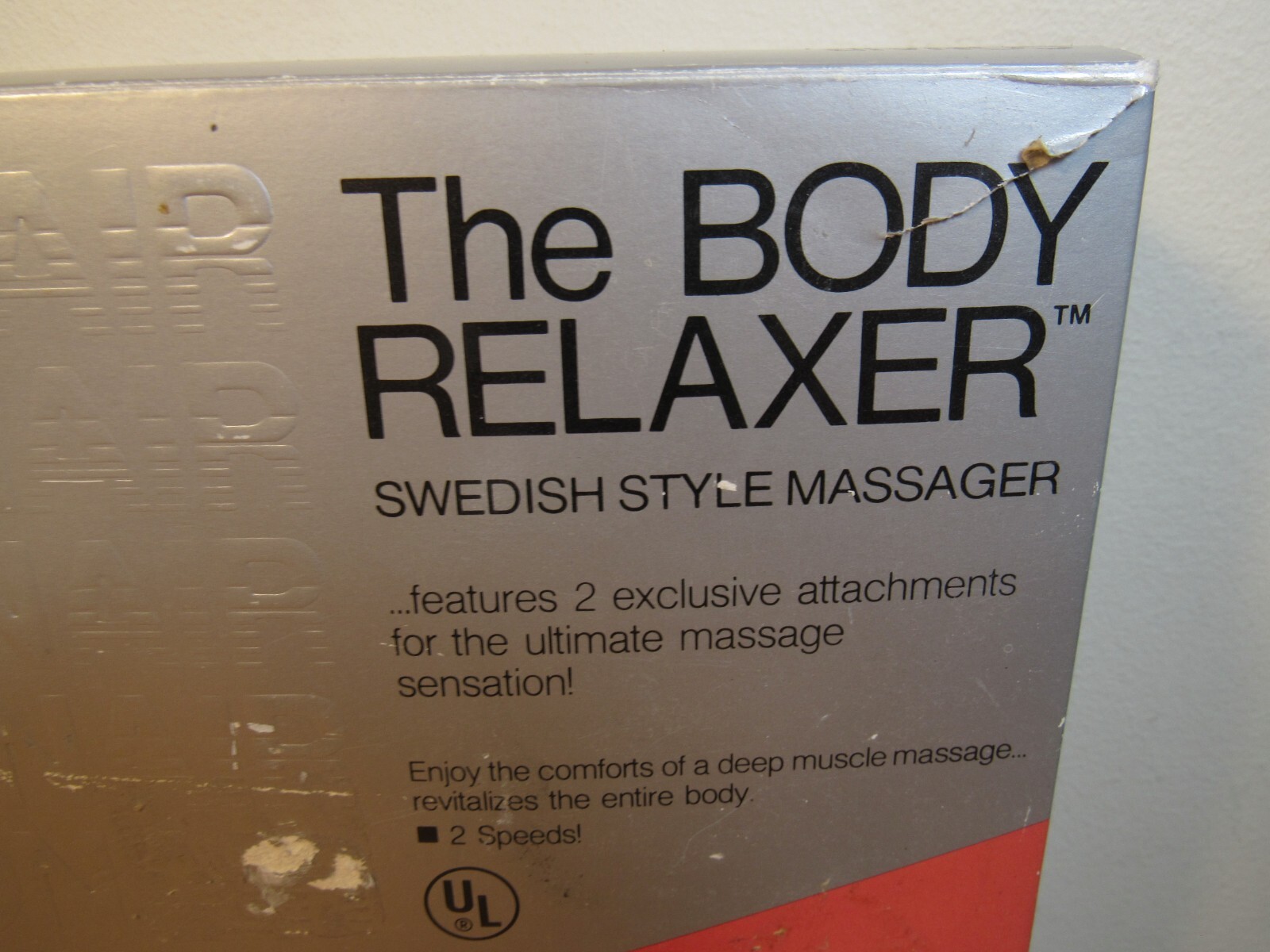 VTG CONAIR SM20 Body Relaxer Swedish Style Massager w/Box, Papers & Attachments