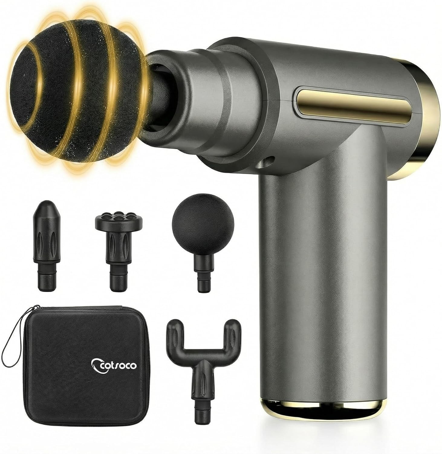 Powerful Mini Massage Gun – Deep Tissue Percussion with Adjustable Features