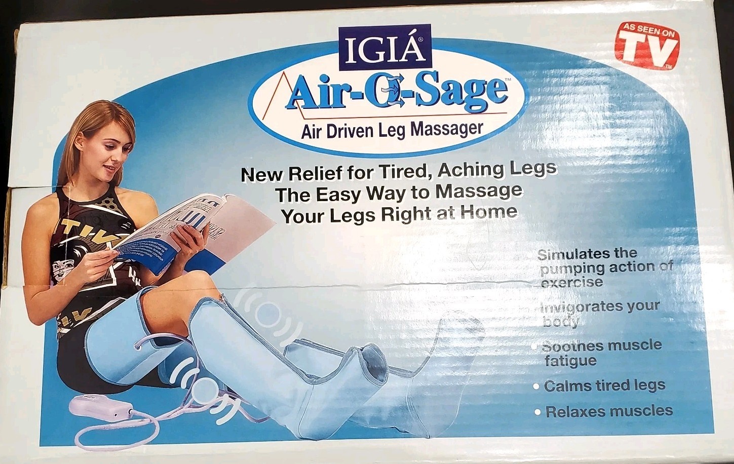 Igia Air-O-Sage Electric Air Compression – Leg Wrap Circulation Massager 2003