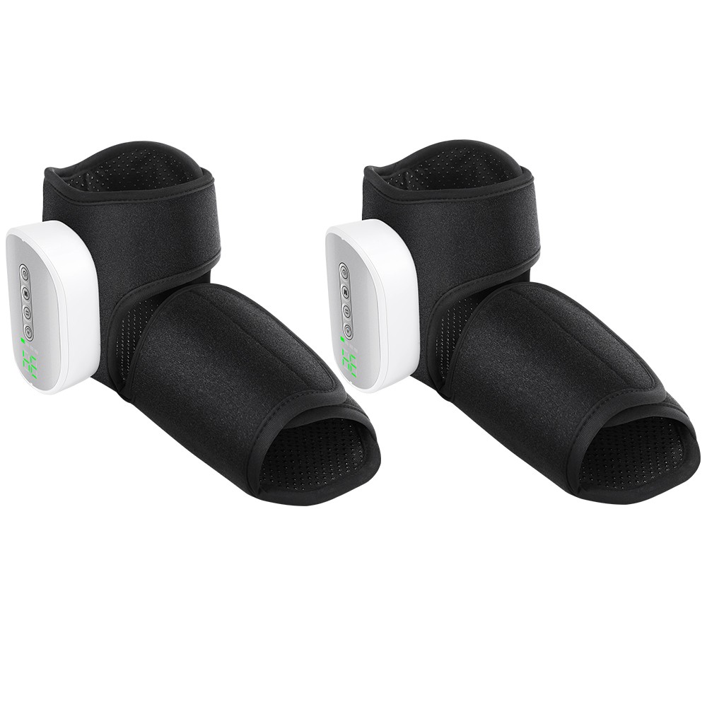 1/2x Air Compression Ankle Foot Massager 3000mAh Heated Ankle Wrap 3 Modes Gift