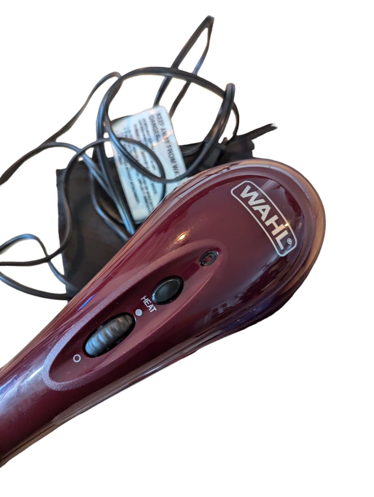 Wahl Heat Deluxe Electric Massager Therapy Handheld Attachments Hot Cold