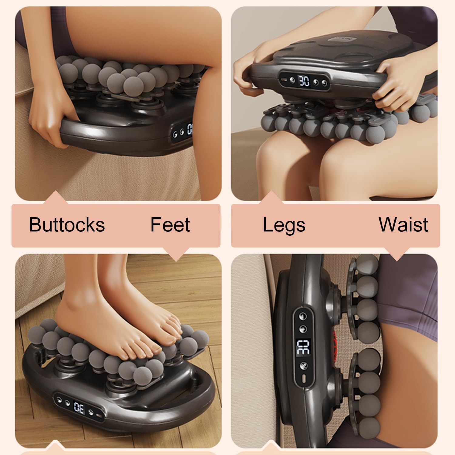 9Modes Muscle Massage Gun Deep Tissue Therapy for Body Back Leg Pain Relief Gift