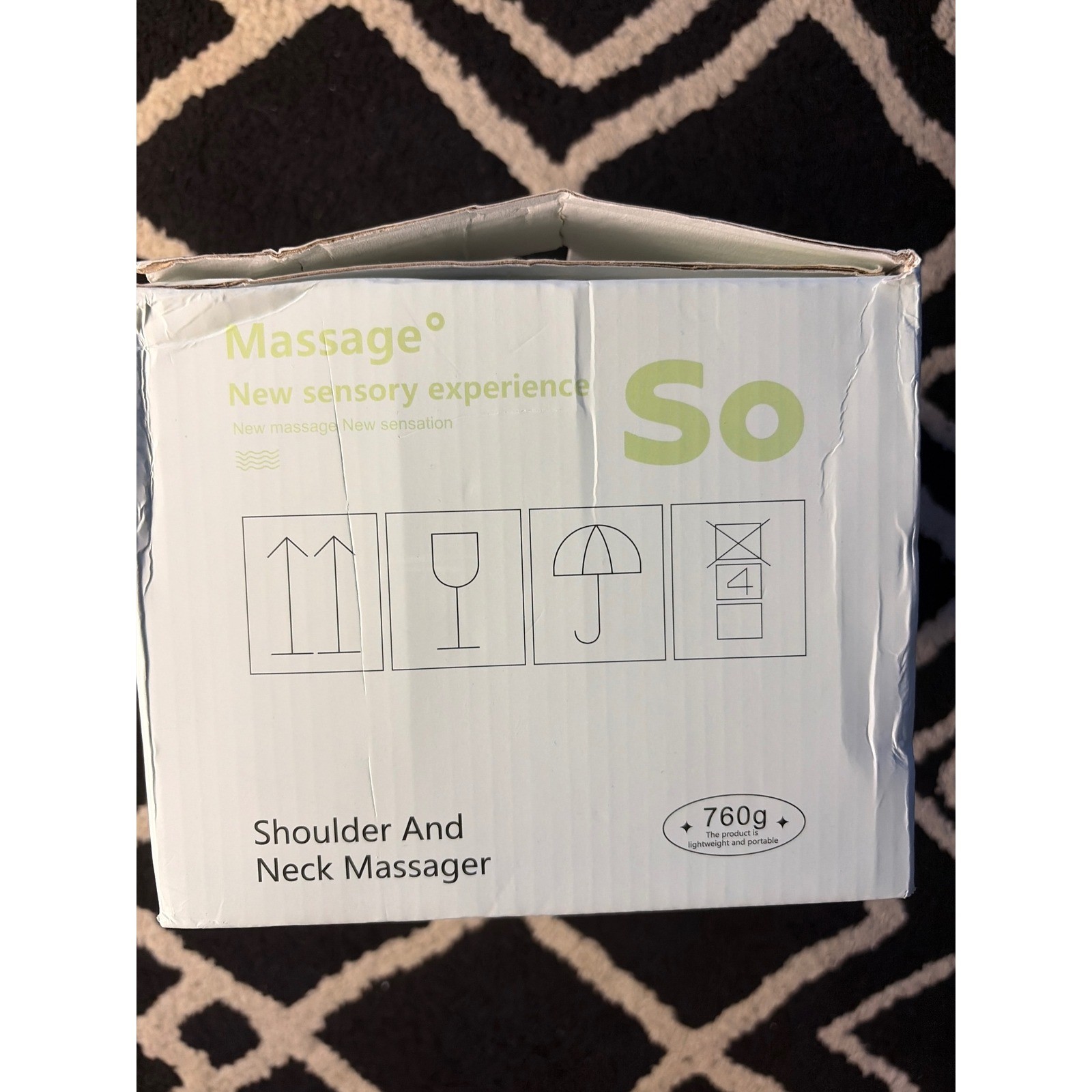 So Shoulder and Neck Massager Unisex OS Moss Green Portable Heat USB-C Model N
