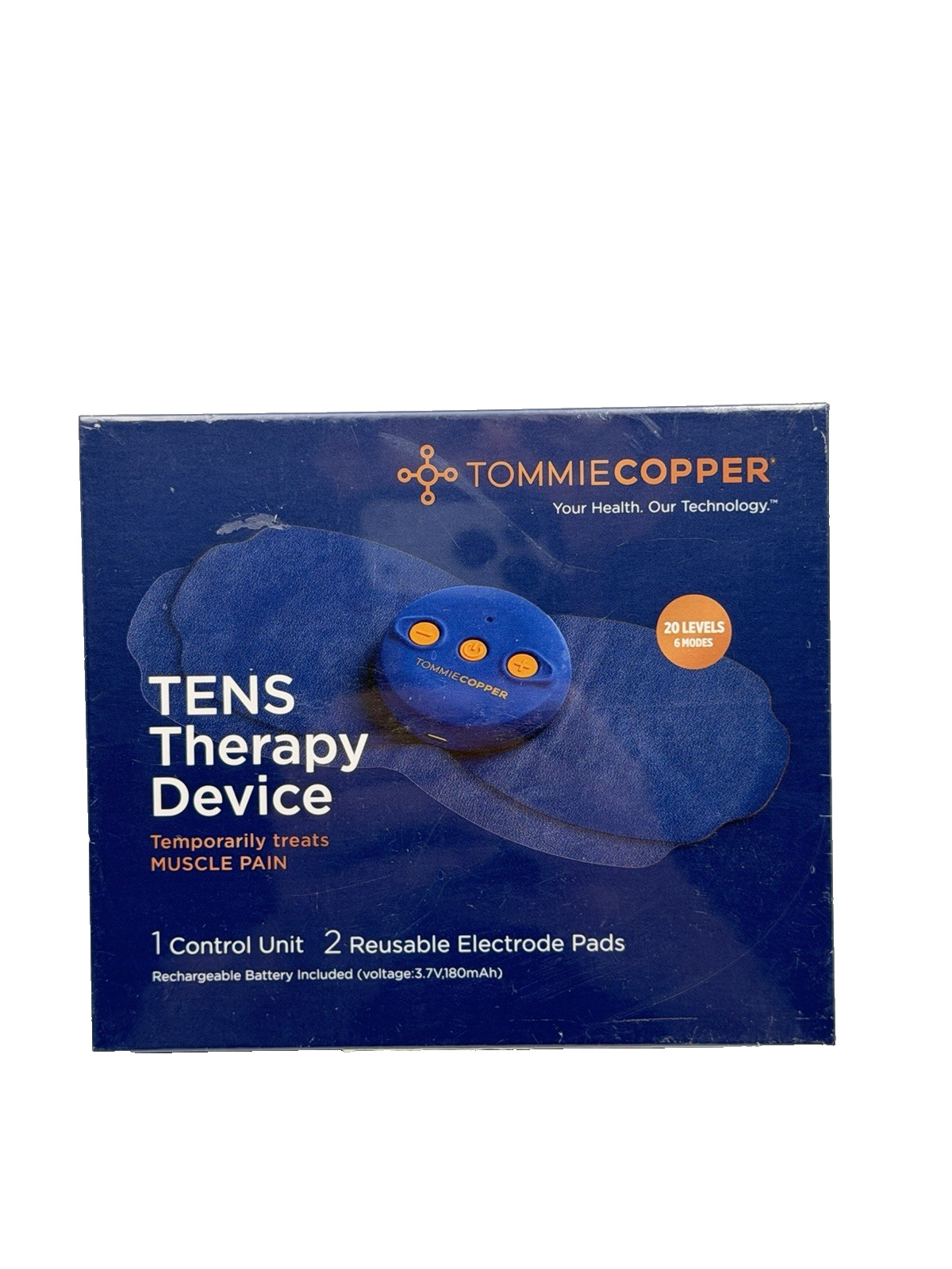 Tommie Copper TENS Therapy Device Pro-Grade Pain Relief Wireless Rechargeable
