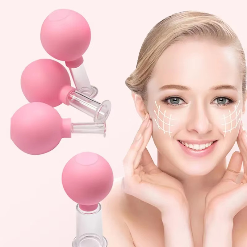 Slimming Face Sucker Suction Cup Vacuum Cupping Jar Cellulite Massager for Beaut