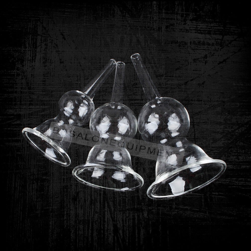 3PCS Vacuum Replace Attachment Cupping Glass Cup For Breast Care Beauty Machine