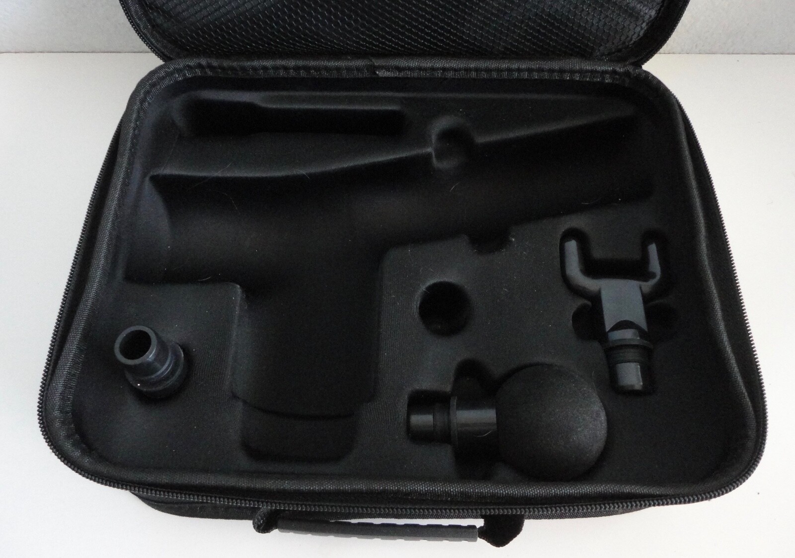 Tzumi FitRx Portable Muscle Massage Gun Carrying Case w/ 3 Replacement Parts